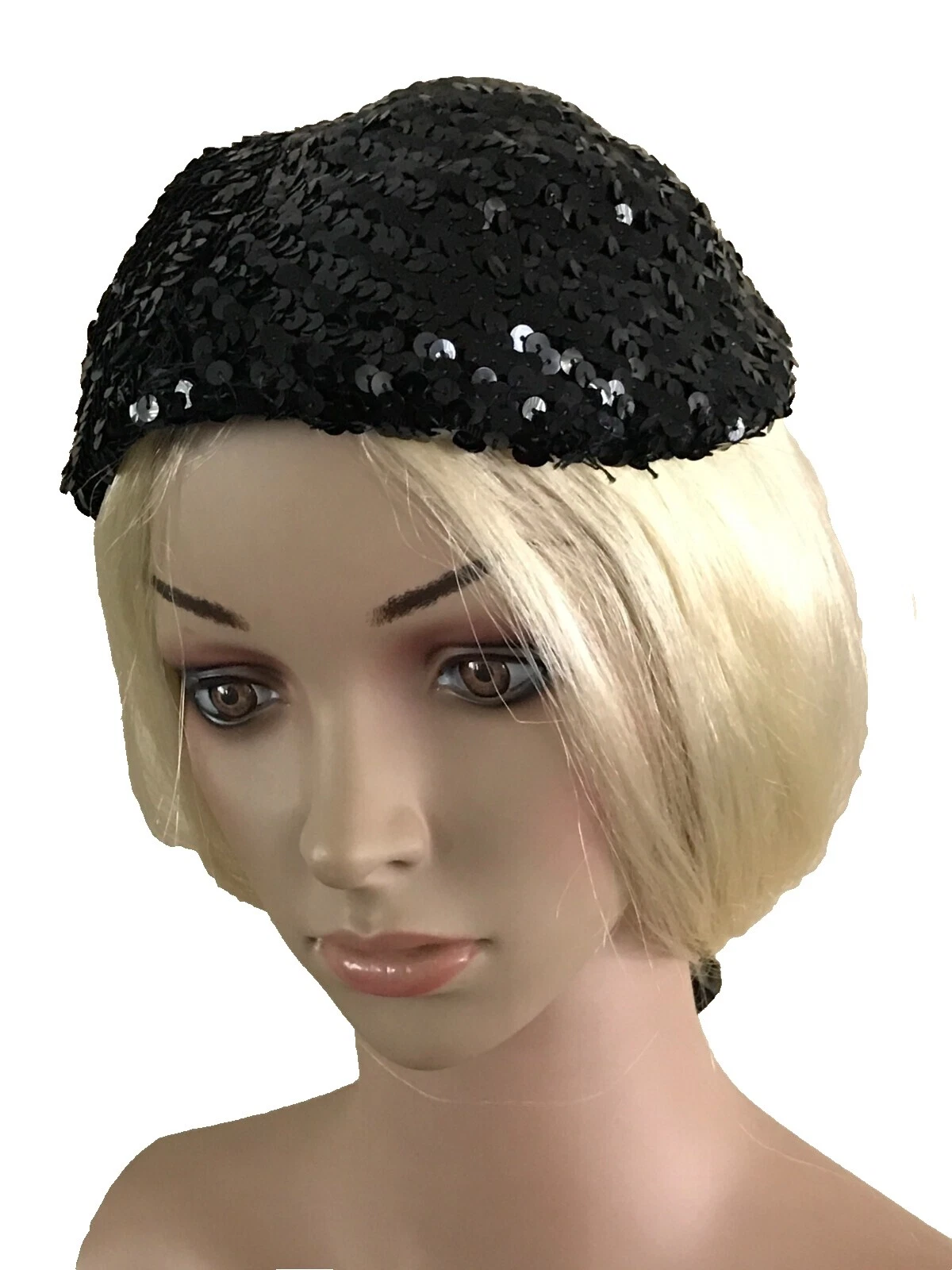 Chapéus Vintage Boina de LANTEJOULA para mulheres