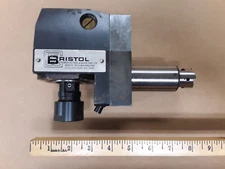 Bristol 1207 VDI-40 Right-Angle Live Tool Holder, with Ortlieb Tap Holder 