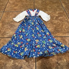 Vtg 70s Raggedy Anne Andy Dress Girls Kids 60s Rare Cute