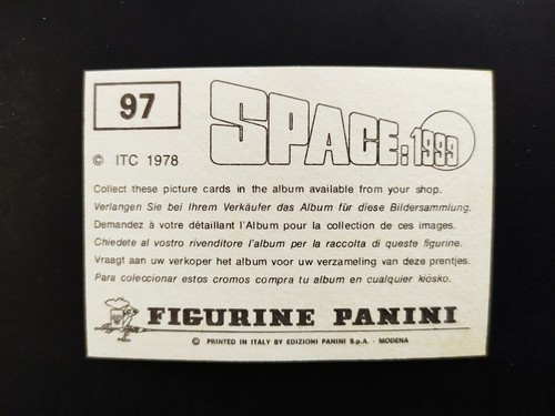 FIGURINA SPAZIO 1999 PANINI 1979 n. 97 NUOVA CON VELINA - Imagen 2 de 2