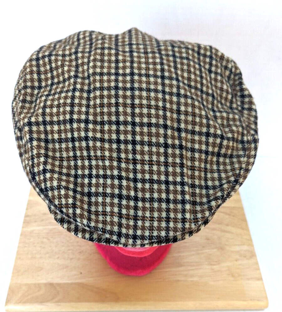 Vintage Pendleton Houndstooth Driving Cap - Wool,… - image 3