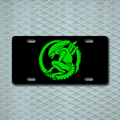 Alien Xenomorph Custom Aluminum Vanity Novelty License Plate For Car Truck More