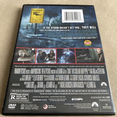 Crawl (DVD 2019) Alligator Disaster Horror Kaya Scodelario Barry