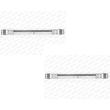 2x FERODO Bremsschlauch links rechts für Peugeot 206 CC 2D 2A/C 2E/K