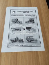 1915 ISOTTA FRASCHINI AUTOCARRO CROCE ROSSA AUTOPOMPA OMNIBUS  AUTOPROIETTORE AD