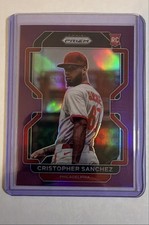 2022 Panini Prizm - Tier II Cristopher Sanchez #219 Purple Prizm (RC)