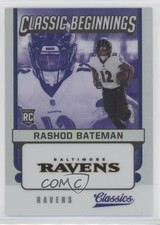 2021 Panini Classics Classic Beginnings Silver Rashod Bateman #CB-RB 0n2v