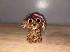 Ty Beanie Boos Maddie Brown Poodle Dog 6  Plush Stuffed Animal 2016 New