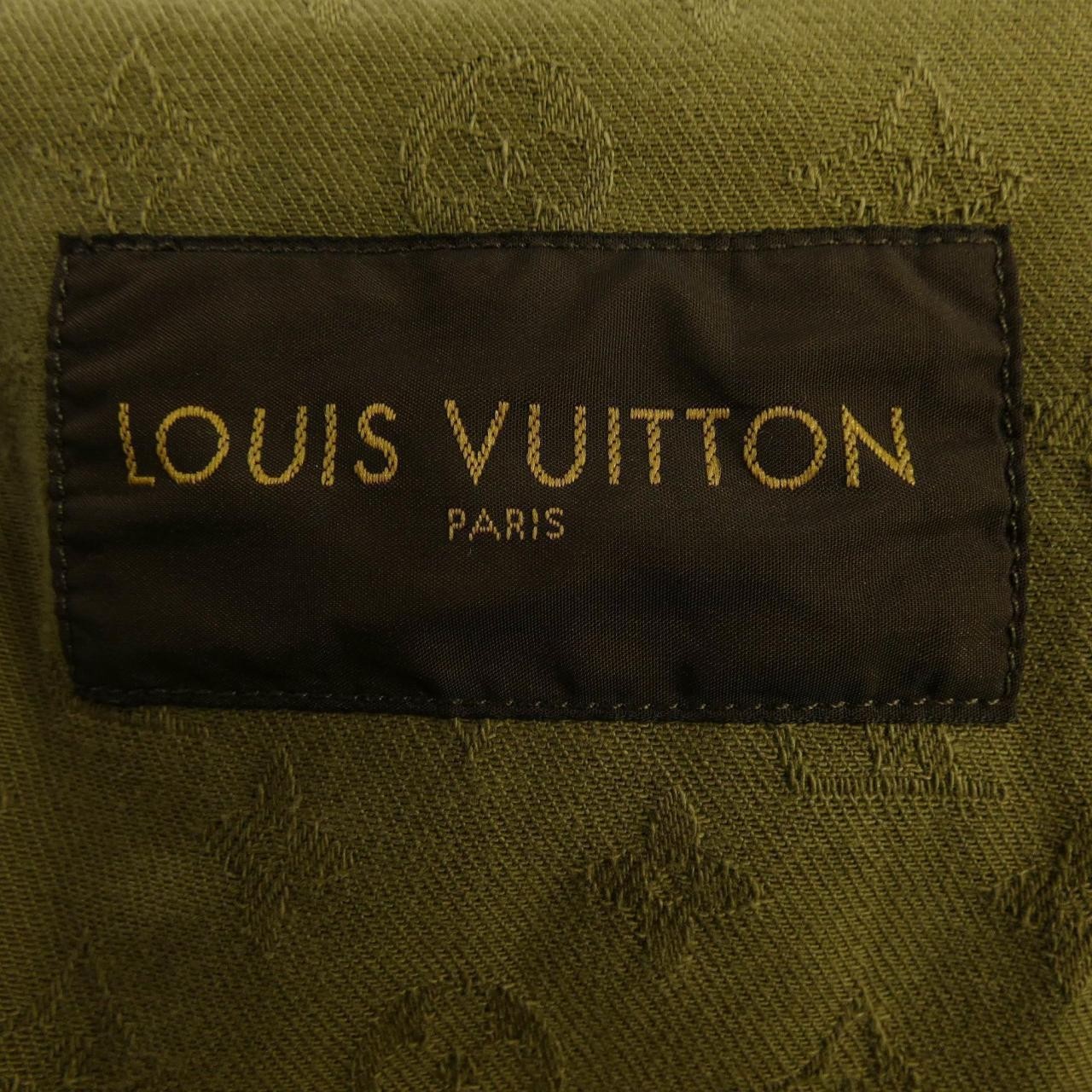 Authentic Louis Vuitton Jacquard Denim Trucker Jacket HDA91WDSQ Supreme Deni... image 4