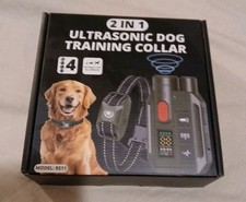 Ultrasonic Dog Training Collar W/remote Vibrate Shock Alarm NEW