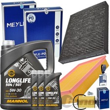 MEYLE INSPEKTIONSPAKET+MANNOL 5W30 für VW T6 BUS MULTIVAN TRANSPORTER 2.0 TDI