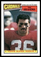Vai Sikahema RC 1987 Topps #332 Phoenix Cardinals 32723 Football Card