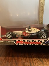 Formula Racing Car Silver Friction Powered