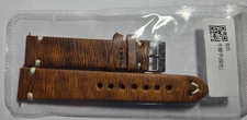 LIGHT BROWN 20mm Retro Genuine Leather Watch Strap/Band with Buckle
