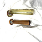 Lot Of 2 Handcrafted Wooden Kaleidoscope 1 Brass Accents Rotating Chamber READ — photo 1