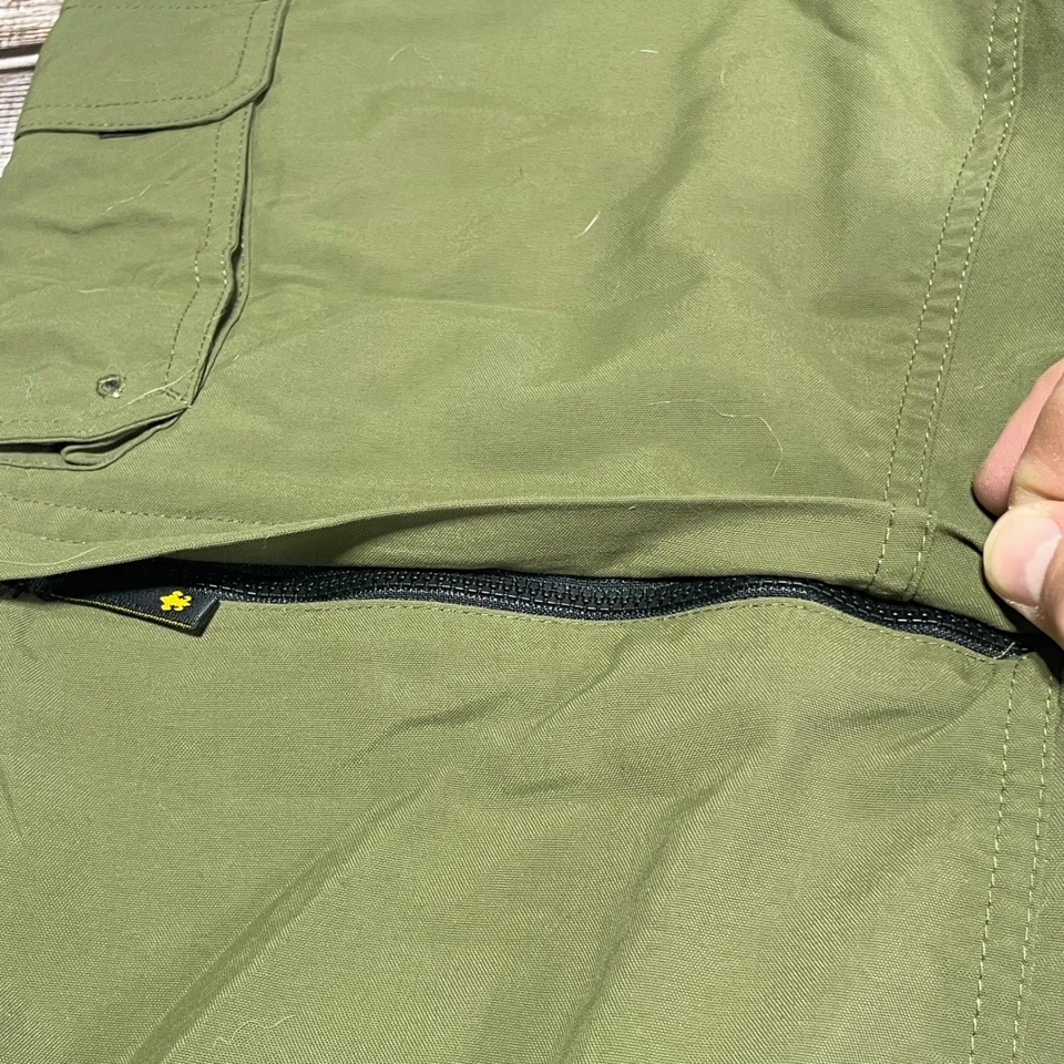Boy Scouts of America Convertible Cargo Pants Green Outdoor Youth Large - Image 4 of 4