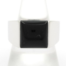 Cartier Tank Ring - 18K White Gold Onyx H***** Ring