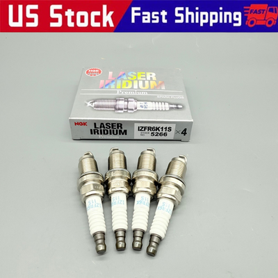 #ad 4 Pcs For NGK IZFR6K 11S 5266 Laser Iridium Spark plug Honda Civic 1.8L 06 11 $39.51