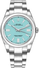 Rolex Oyster Perpetual 124300 Turquoise Dial Stainless Steel 41mm Men's Watch