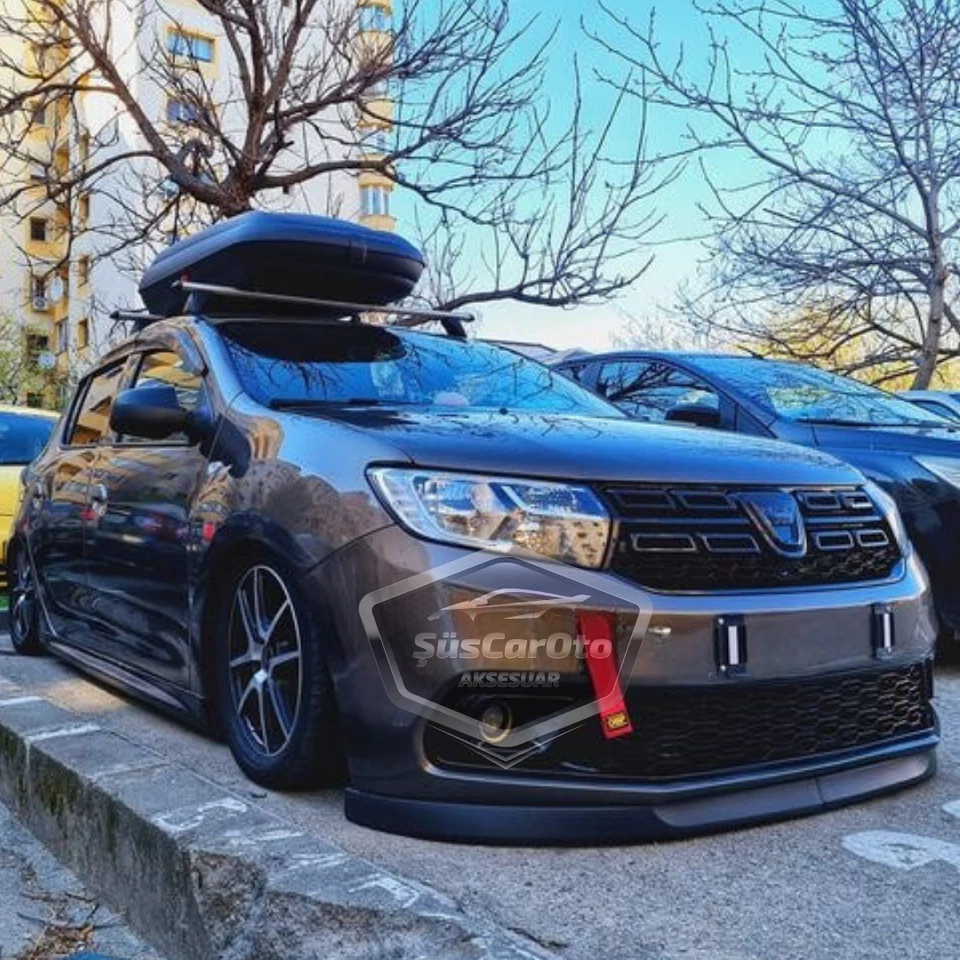 Разветвитель кромок переднего бампера 2 шт. — для Renault Sandero 09–20 — гибкий спойлер - Изображение 3 из 4