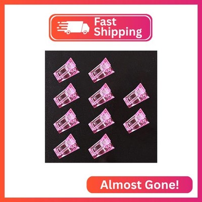 VNC 10Pcs Pink Color Nail Tips Clip for Quick Building Polygel nail forms Nail c