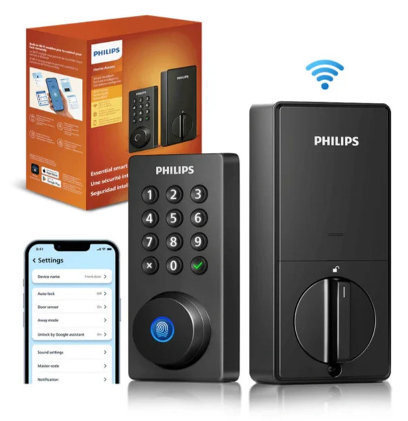 Philips 4200 WiFi Smart Deadbolt Door Lock Keyless / App / Finger Print / Keypad