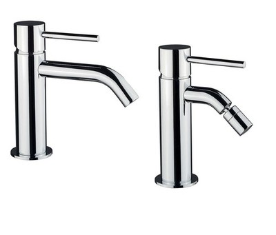 I Crolla Einhebelmischer Set Chrom Waschtisch und Bidet Mod. City C / Wanne