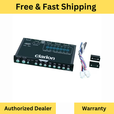 CLARION EQS755V 7-Band Car Audio 1/2-DIN Size Car Graphic Equalizer/Crossover