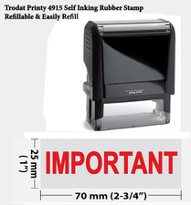 Important - Extra Large Trodat 4915 Self Inking Rubber Stamp