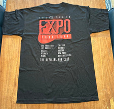 X FILES 1998 EXPO TOUR Men's XL Graphic T-Shirt Tee Vintage Cotton Made In USA