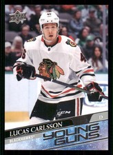 2020-21 Upper Deck #212 Lucas Carlsson Young Guns RC