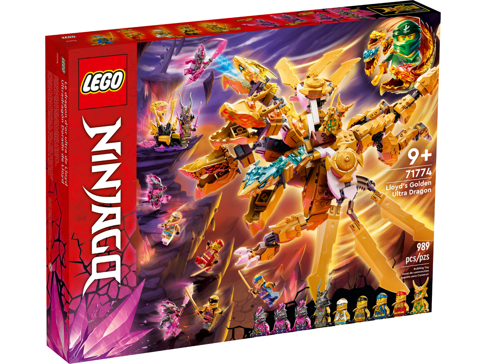 Lego 71774 Ninjago Lloyd’s Golden Ultra Dragon NIB - RETIRED! RARE!