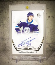 2021-22 SP Authentic Future Watch Auto Cole Sillinger /999 Blue Jackets 🔥🔥📈📈