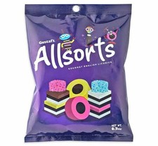 Gustaf's Allsorts Gourmet English Licorice 6.3 Oz Bag