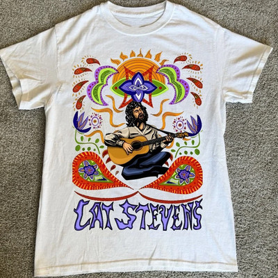 Vintage Cat Stevens Art Cotton Shirt Unisex Concert S to 5XL AC382