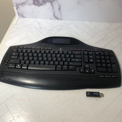 Logitech MX5500 Revolution Wireless Keyboard w USB Receiver Dongle