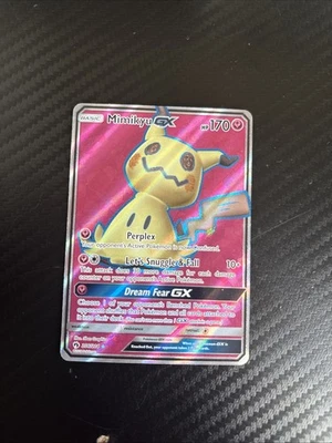 Mimikyu GX Full Art Secret Rare SM Lost Thunder #206/214 Mint/Nm Pokemon TCG