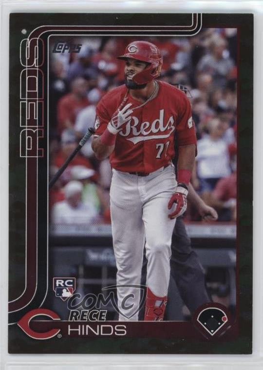 2025 Topps Series 1 Memorial Day Camo 19/25 Rece Hinds #217 0m89