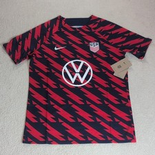 Nike US Soccer USMNT Pre-Match Jersey Men's Size M Red And Blue New With Tags
