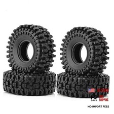 1.9 Rc Crawler Tires With Foam Insert 110 Soft Rubber Mud Grappler Wheels