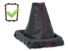 SCHALTMANSCHETTE FUR VOLVO V70 III FL 2014-2016 SCHALTSACK NAHT ROT + RAHMEN