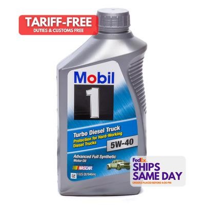 Mobil 1 MOB122253-1, One 5W40 Turbo Diesel Oil 1 Qt Performance Racing Parts