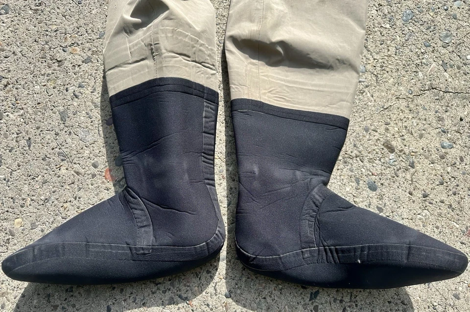 Simms Gore-Tex Waders Mens Large Long 10- 11 Neoprene Stocking Foot PRO REPAIR - Image 4 of 4