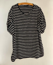 Shein Mama Damen T-Shirt gestreift Schwarz/We...