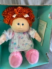 Vintage Cabbage Patch Kids girl doll Coleco KT Pink Slippers orig box Papers