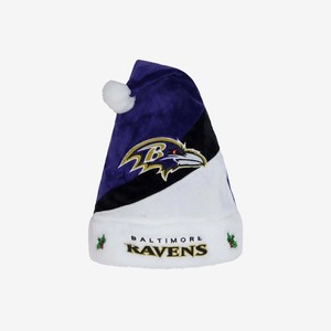 Casquette chapeau Père Noël NFL Baltimore Ravens 2021 Père Noël Christmas