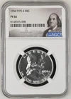 1956 Type 2 Franklin Half 50c PF66 Silver Half Dollar Rare High Grade Beauty!