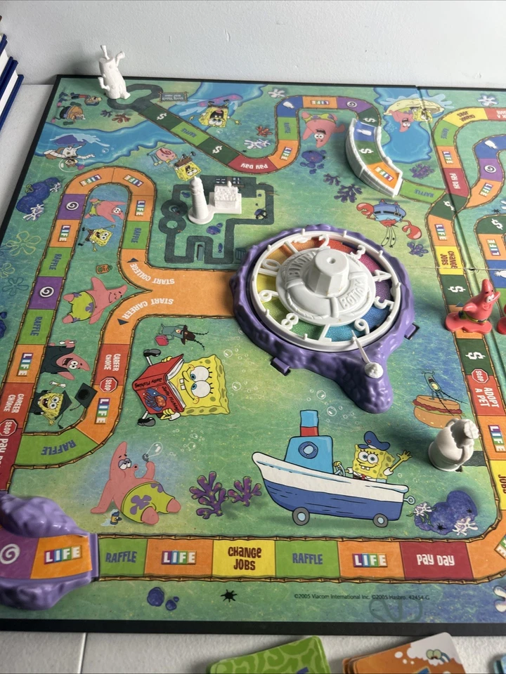 The Game of Life Board Game"SpongeBob SquarePants Edition" 2005- SEE DETAILS - Image 4 of 4