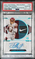 2021 Panini National Treasures Terry Mclaurin NIKE SWOOSH 1/1 PSA 10 !!!