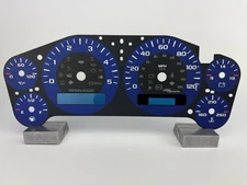 US Speedo Blue Gauge Face for 2007-2013 Chevy & GM Truck/Suv Clusters (Diesel)
